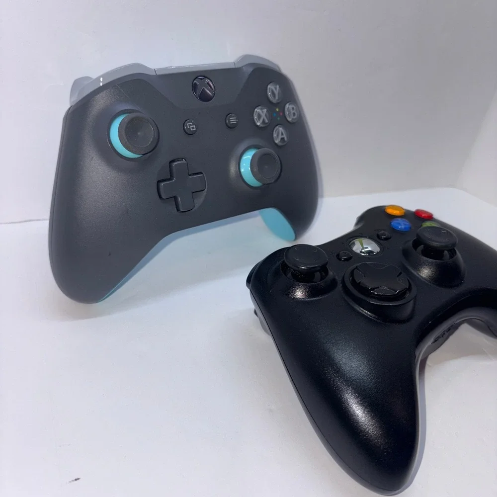 Wireless Controllers Unisex Grey Blue Black Microsoft Xbox 360 One